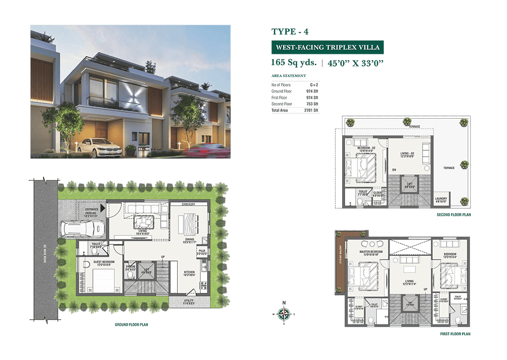 West Facing – 165 Sq. Yards