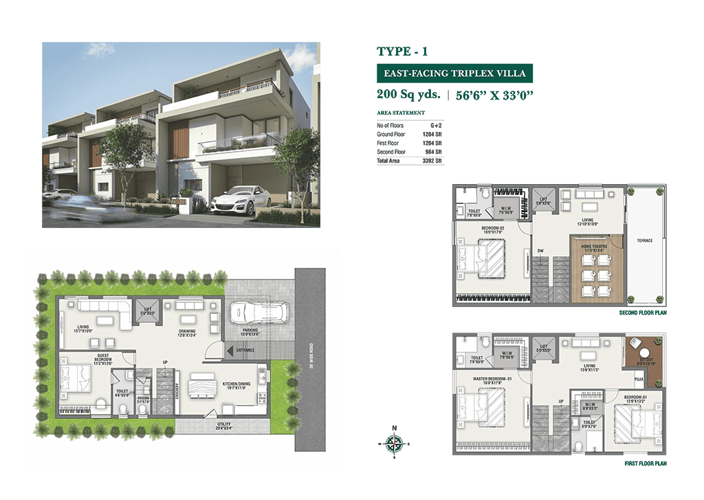East Facing – 200 Sq. Yards