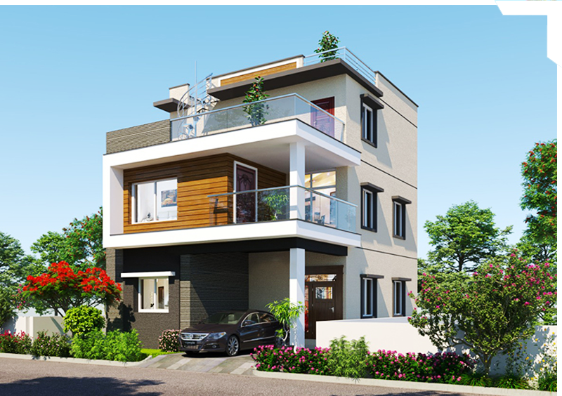 East Facing Triplex Villa