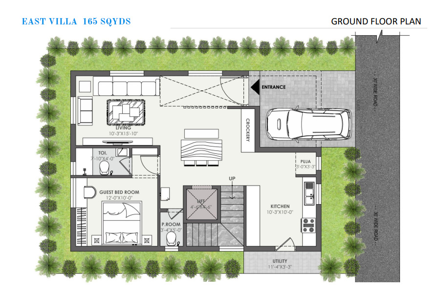 EAST VILLA 165 SQYDS