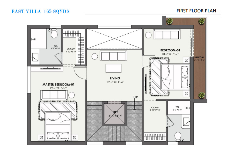EAST VILLA 165 SQYDS