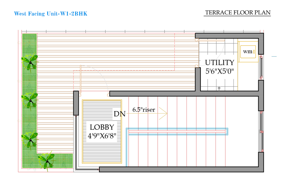 West Facing Unit-W1-2BHK